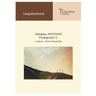Lesegottesdienst Teil 1 2019/2020